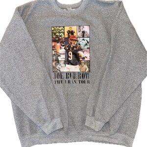 Gray Joe Burrow “The Eras Tour” Unisex Sweatshirt XXL